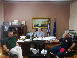 Δήμος Χαλκηδόνος: Συνάντηση εργασίας με εκπρόσωπο του Εθελοντικού Πυροσβεστικού Σταθμού Κουφαλίων
